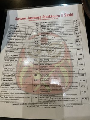 Menu photo 3 Daruma Hilliard, OH