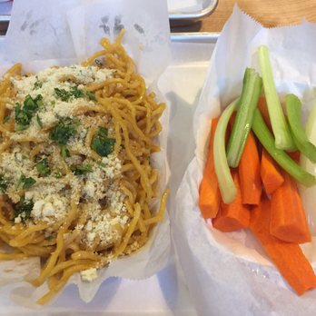 Fire Wings - Natomas - Garlic noodles and veggie sticks - Chicken Wings Near Me - Sacramento, California Fire Wings - Natomas - Garlic noodles and veggie sticks - Chicken Wings Near Me - Sacramento, California