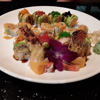 Tokyo - Good presentation.  3 rolls. Crazy, Kansas, salmon lover - Sushi Bars Near Me - Junction City, Kansas