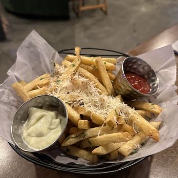 Wild Rose Eatery and Bar - Truffle fries - Cocktail Bars Near Me - Campbell, California Wild Rose Eatery and Bar - Truffle fries - Cocktail Bars Near Me - Campbell, California