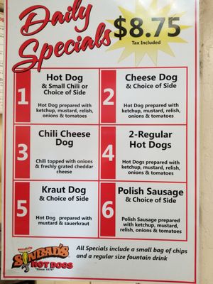 Menu photo 8 Sinbad's Hot Dogs Sparks, NV Menu photo 8 Sinbad's Hot Dogs Sparks, NV