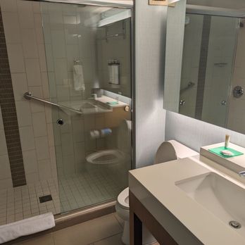 Hyatt House - Historic District - Bathroom, nice shower - Hotels Near Me - Charleston, South Carolina Hyatt House - Historic District - Bathroom, nice shower - Hotels Near Me - Charleston, South Carolina