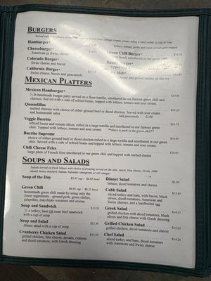 Menu photo 3 O'Brien's Cafe Sedalia, CO Menu photo 3 O'Brien's Cafe Sedalia, CO