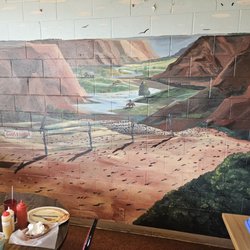 Caprock Cafe - Mural against the back wall