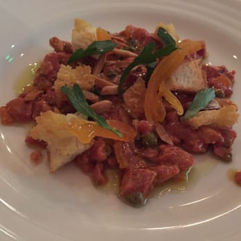 Single Shot - Lamb tartare- good but should come ON toast instead of the 5 little pieces of croutons - Bars Near Me - Seattle, Washington Single Shot - Lamb tartare- good but should come ON toast instead of the 5 little pieces of croutons - Bars Near Me - Seattle, Washington