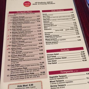 Bento Box - Menu - Japanese Near Me - Sacramento, California