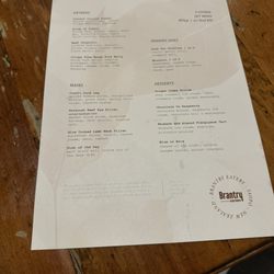 The Brantry - Menu