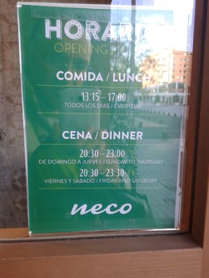 Menu photo 2 Neco Madrid, M