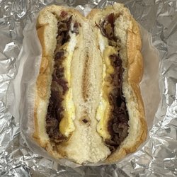 Throgg's Neck Deli & Grill - Bacon, Egg & Cheese on Roll