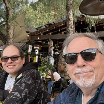 Cafe on 27 - Me and my dad out side - Breakfast & Brunch Near Me - Topanga, California Cafe on 27 - Me and my dad out side - Breakfast & Brunch Near Me - Topanga, California