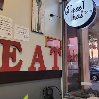 Street Thai Cafe - Interesting wall decor at Street Thai.. - Thai Near Me - Huntington Beach, California Street Thai Cafe - Interesting wall decor at Street Thai.. - Thai Near Me - Huntington Beach, California