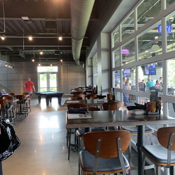 Topgolf - Pool table area on the 1st floor - Golf Near Me - Mount Laurel, New Jersey Topgolf - Pool table area on the 1st floor - Golf Near Me - Mount Laurel, New Jersey