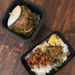 Taiwanese Pork Burger & Spiced Pork Stew Over Rice