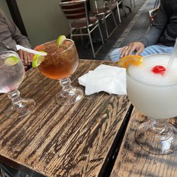 Pina colada and jameson