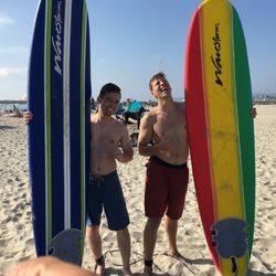 Marine Layer Surf Instruction - The boys couldn't get enough!