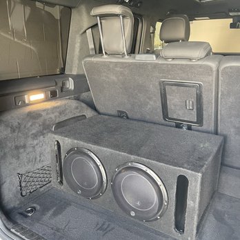Exotic Sounds - the subwoofer system, newly attached to the car** - Car Stereo Installation Near Me - West Palm Beach, Florida Exotic Sounds - the subwoofer system, newly attached to the car** - Car Stereo Installation Near Me - West Palm Beach, Florida