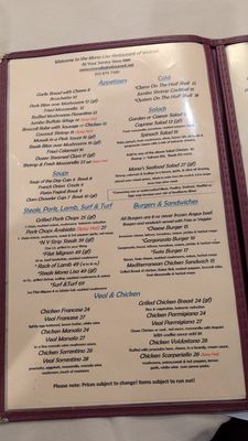 Menu photo 5 Mona Lisa Restaurant Wolcott, CT