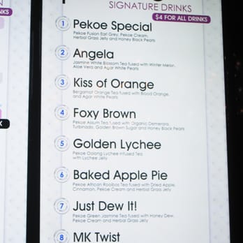 Pekoe - Menu 2 - Coffee & Tea Near Me - San Jose, California
