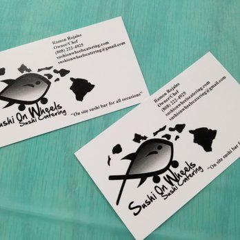 Sushi On Wheels - Business cards - Caterers Near Me