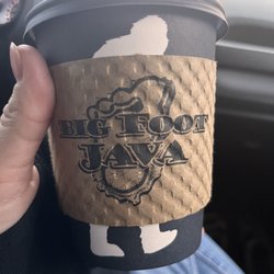 BigFoot Java - My precious... 16oz hot 12th man with white beans, almond milk, and an add shot