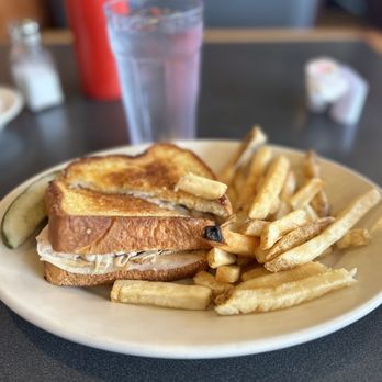 Rainbow Restaurant - Bacon and Swiss Sandwich and fries. - American Near Me - Fayetteville, North Carolina Rainbow Restaurant - Bacon and Swiss Sandwich and fries. - American Near Me - Fayetteville, North Carolina