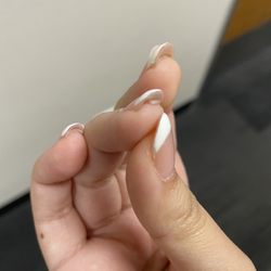 My nails with a male: Dip powder not clean, bulky