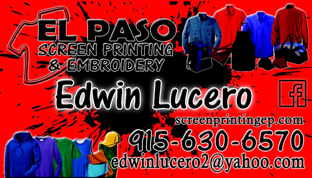 EL PASO SCREEN PRINTING AND EMBROIDERY Updated August 2024 1461