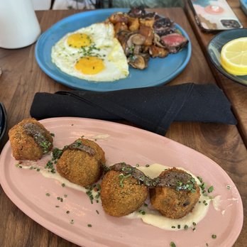 Buena Vida Tapas Bar - Mushroom croquettes - Spanish Near Me - Atlanta, Georgia Buena Vida Tapas Bar - Mushroom croquettes - Spanish Near Me - Atlanta, Georgia