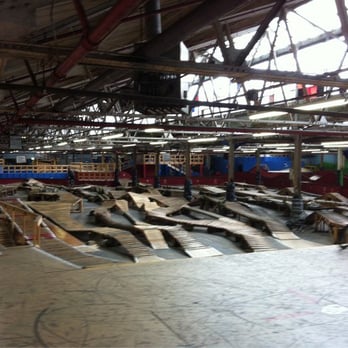 Ray's Indoor Mountain Bike Park - Intermediate section - Bikes Near Me - Cleveland, Ohio Ray's Indoor Mountain Bike Park - Intermediate section - Bikes Near Me - Cleveland, Ohio