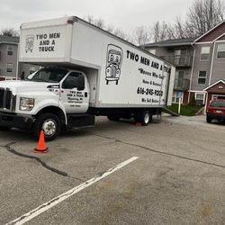 Two Men and a Truck Grand Rapids North - Moving truck at one of the apartments