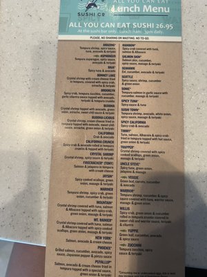 Menu photo 8 Trapper's Sushi Avondale, AZ