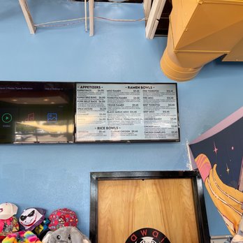 Kawaii Boba Cafe - a menu on the wall - Bubble Tea Near Me - Albuquerque, New Mexico