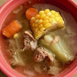 Sofrito Boricua - Sancocho : Delicious soup full of vegetables and taro roots, pork ribs, beef ribs, ham hocks, chicken. A must try!