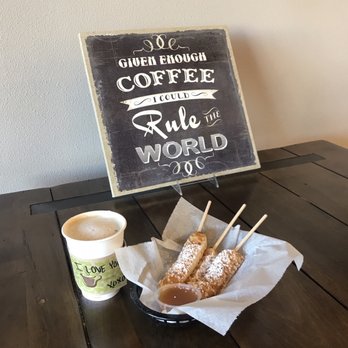Daily Spark Coffee - Waffle sticks and banana latte - Coffee & Tea Near Me - Henderson, Nevada Daily Spark Coffee - Waffle sticks and banana latte - Coffee & Tea Near Me - Henderson, Nevada