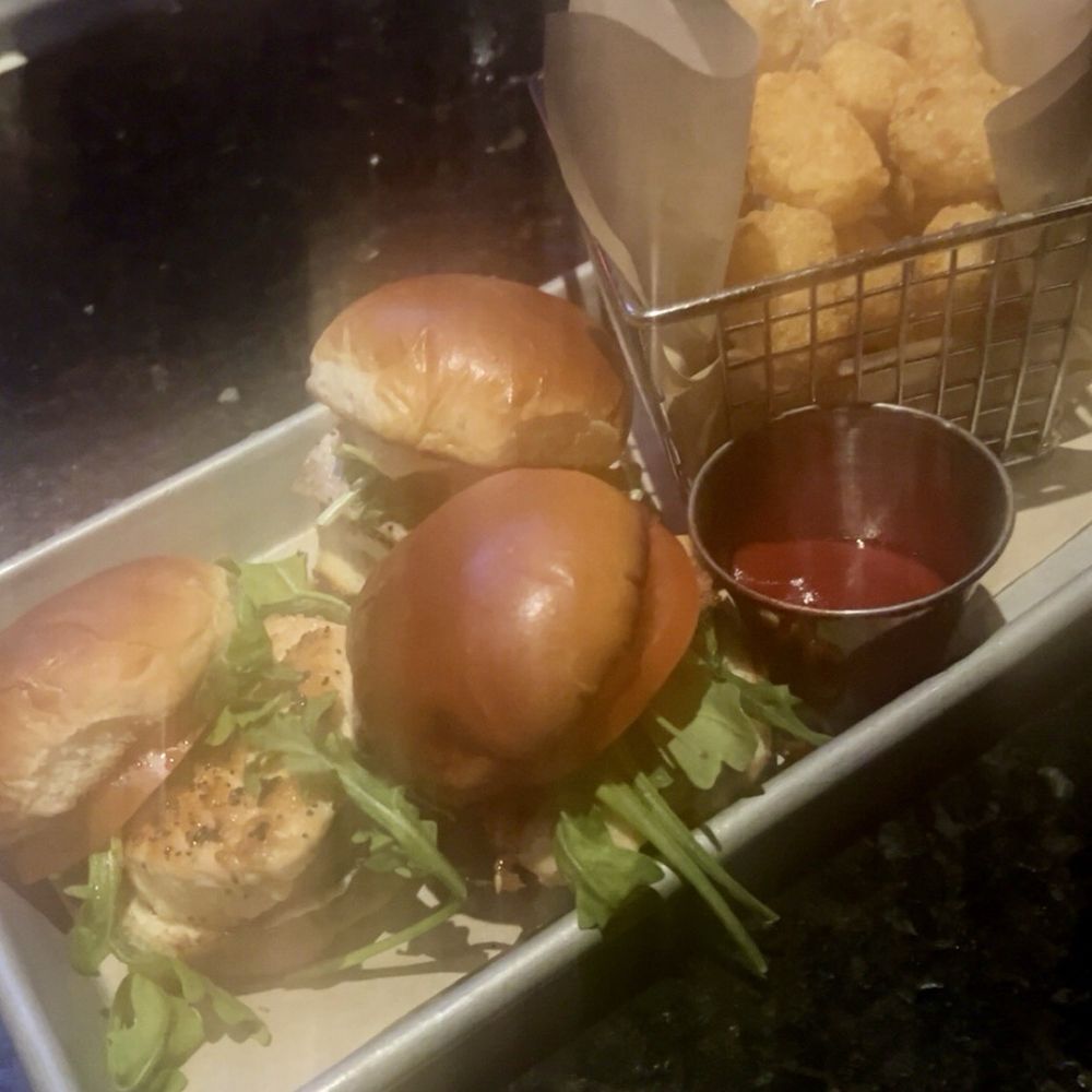 Bar Louie - Carmel - Salmon Sliders Side Tater Tots - Bars Near Me - Carmel, Indiana Bar Louie - Carmel - Salmon Sliders Side Tater Tots - Bars Near Me - Carmel, Indiana