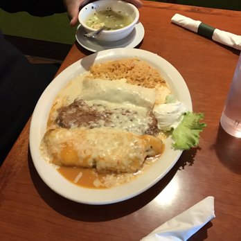Habanero Mexican Grill - Three item combo with bowl of pozole. - Mexican Near Me - Riverside, California