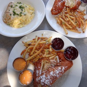 Cafe Orleans - Battered & Fried Monte Cristo Sandwich & Battered & Fried Triple Cheese Monte Cristo Sandwich, & Herb Roasted Chicken Alfredo Pasta - Cajun/Creole Near Me - Anaheim, California Cafe Orleans - Battered & Fried Monte Cristo Sandwich & Battered & Fried Triple Cheese Monte Cristo Sandwich, & Herb Roasted Chicken Alfredo Pasta - Cajun/Creole Near Me - Anaheim, California