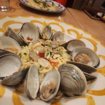 Serena Pastificio - Pasta with baby clams in white wine sauce - Italian Near Me - Atlanta, Georgia Serena Pastificio - Pasta with baby clams in white wine sauce - Italian Near Me - Atlanta, Georgia