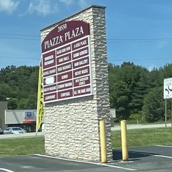 Piazza Plaza - Sign at entrance