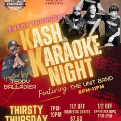 Sweetbeats Sports & Soul Food Karaoke Bar - Thirsty Thursday  Kash Karaoke Night
