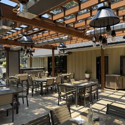 Outdoor seating. Nice shade!