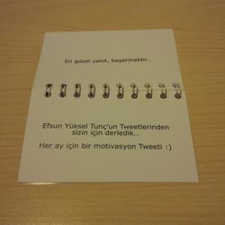İndus Danışmanlık - Efsun Hanim'dan gelen mini tweet book :)