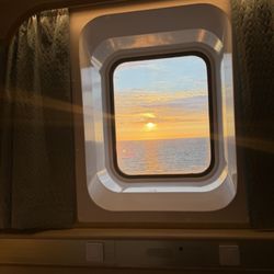 Viking Line - Sunset from the room