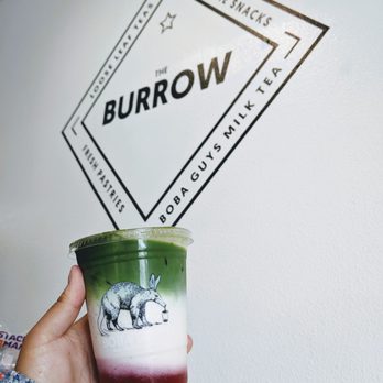 The Burrow - Strawberry matcha - Bubble Tea Near Me - Brisbane, California