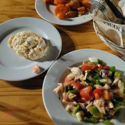 Taberna Coloniales - Carrots, prawn salad, octopus salad
