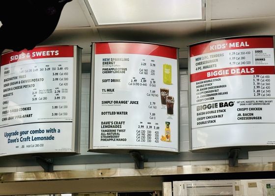 Menu photo 1 Wendy's Grove City, PA Menu photo 1 Wendy's Grove City, PA