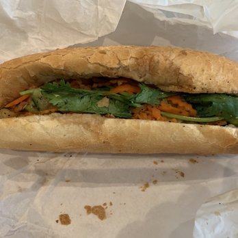 Sweet Escape - Chicken Banh Mi sandwich sans jalapeño. - Bubble Tea Near Me - Humble, Texas