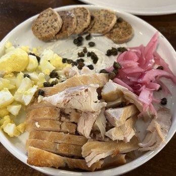 Betts - Smoked Trout.  We had already eaten a few slices.  Yum. - New American Near Me - Cleveland, Ohio