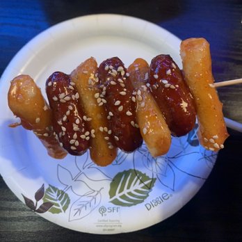Luv Dduk - The fried sausage and rice cake- SO GOOD - Korean Near Me - Cerritos, California