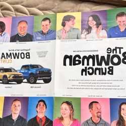 Bowman Chevrolet - This is one of the reasons we stopped by! Marketing! It works! Second reason is Megan.